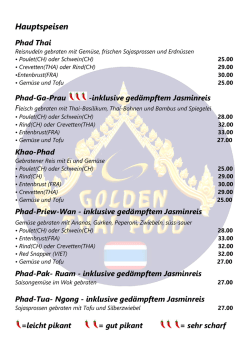 Hauptspeisen - Golden Thai Food