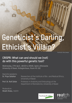 Geneticist`s Darling, Ethicist`s Villain?