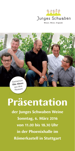 Präsentation - Weingut Beurer