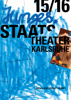 junges staatstheater 15/16 - Badisches Staatstheater Karlsruhe
