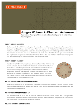 Junges Wohnen in Eben am Achensee