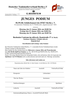 Junges Podium_JM 2016 - Landesmusikrat Berlin