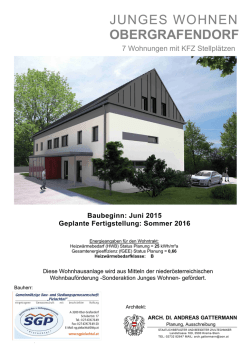 Informationsbroschüre Junges Wohnen_