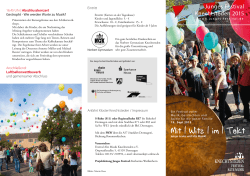 Programm als Flyer  - Junges Festival Knechtsteden