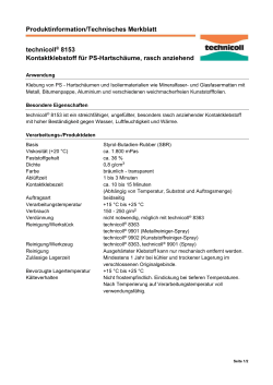 Produktinformation/Technisches Merkblatt technicoll® 8153