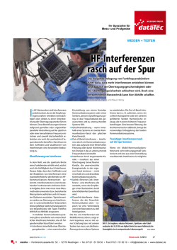 HF-Interferenzen rasch auf der Spur