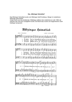 Das „Mötzinger Heimatlied“