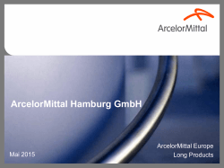 PDF - ArcelorMittal Hamburg
