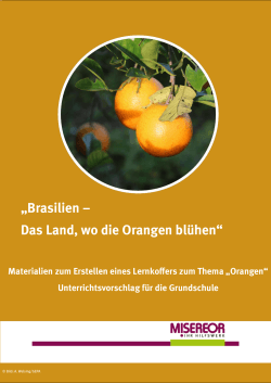 Brasilien - das Land wo die Orangen blühen