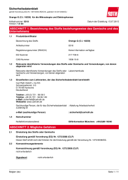Sicherheitsdatenblatt: Orange G (C.I. 16230)