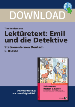 Lektüretext: Emil und die Detektive
