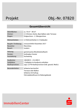 Projekt Obj.-Nr. 07820 - Sparkasse Rhein-Nahe