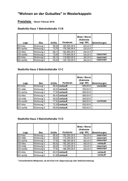 PreislisteGutsalleeWesterkappeln