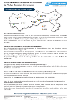 Infoblatt - Gemeindewerke Bovenden