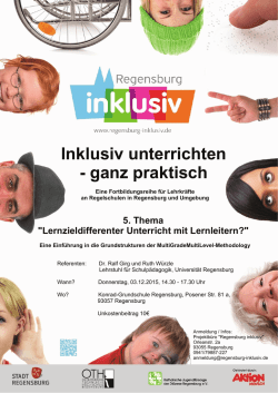 Inklusiv unterrichten - ganz praktisch