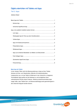Digital unterrichten mit Apps