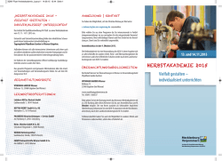 individualisiert unterrichten HERBSTAKADEMIE 2015