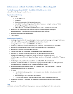 Ein Semester an der South Dakota School of Mines & Technology