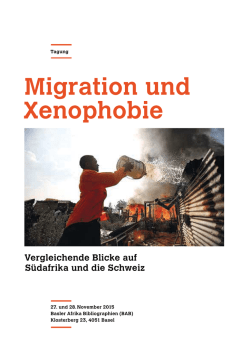 Migration und Xenophobie - Vergleichende Blicke auf Südafrika und