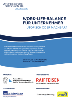 WORK-LIFE-BALANCE FÜR UNTERNEHMER