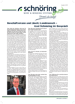 Ausgabe 02/2015 - Schnöring GmbH