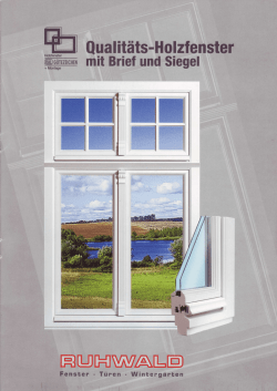 Holzfenster von Ruhwald