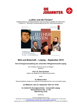 „Luther und die Fürsten“ Bild und Botschaft – Leipzig – September