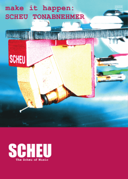Produkt-Info Scheu Tonabnehmer