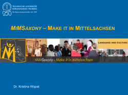 MIMSAXONY – MAKE IT IN MITTELSACHSEN