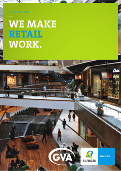 we make retail work. - Bilfinger Real Estate