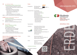 Jahresprogramm 2016