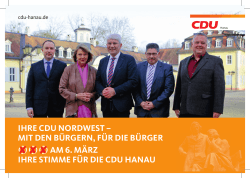 Flyer - CDU Stadtverband Hanau