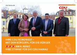 Flyer - CDU Stadtverband Hanau