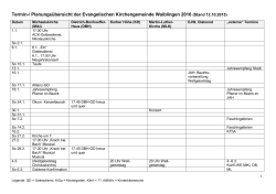 Jahres&uuml;bersicht - Evangelische Kirchengemeinde Waiblingen