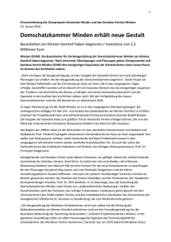 Domschatzkammer Minden erh&auml;lt neue Gestalt