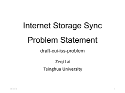 Internet Storage Sync Problem Statement