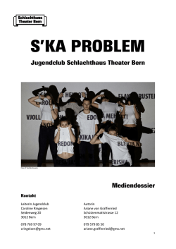 S`KA PROBLEM - Schlachthaus Theater Bern