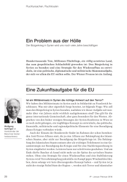 Ein Problem aus der H&ouml;lle Eine Zukunftsaufgabe f&uuml;r die EU
