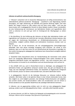 Gesamttext - Inklusion als Problem