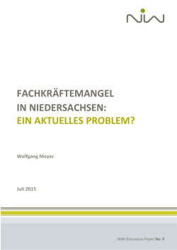 Fachkräftemangel in Niedersachsen: Ein aktuelles Problem?