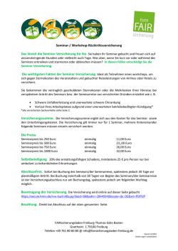 Infoblatt Seminarr&uuml;cktritt