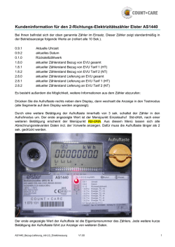 Informationsblatt zum eingebauten Bezug-Liefer - e