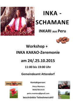 INKARI aus Peru Workshop + INKA KAKAO