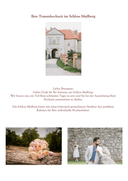 Hochzeitsangebot 2016