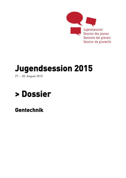 Jugendsession 2015 > Dossier