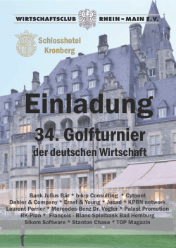 Einladung  - Wirtschaftsclub Rhein