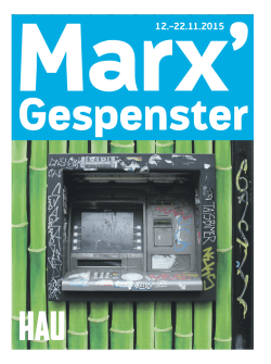 Publikation "Marx` Gespenster" als