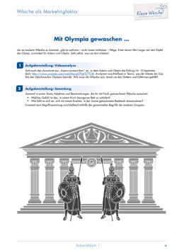 Mit Olympia gewaschen