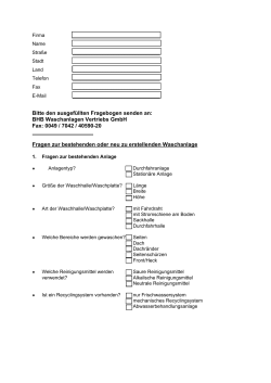 Fragebogen pdf - bhb || Waschanlagen Vertriebs GmbH