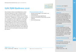 GJAV/KJAV-Konferenz 2016